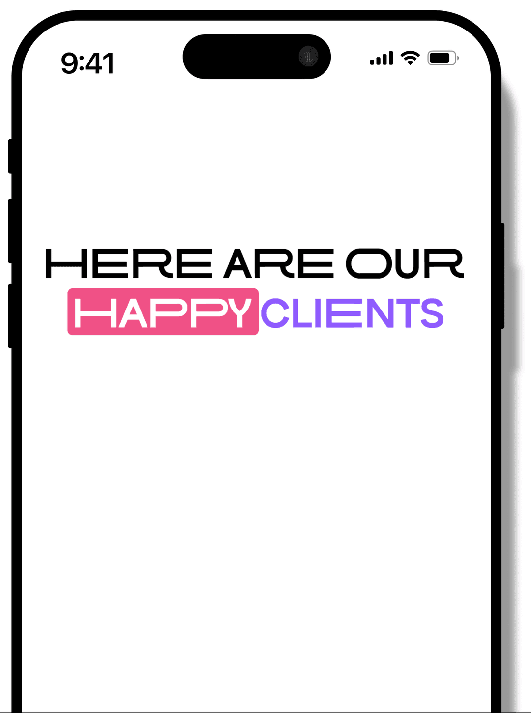 happy client